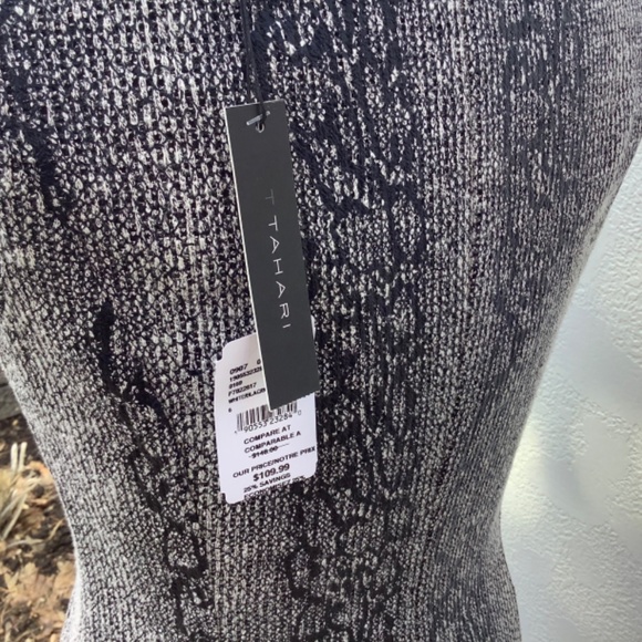 Sleeveless black and white Tahari dress - Picture 8 of 10